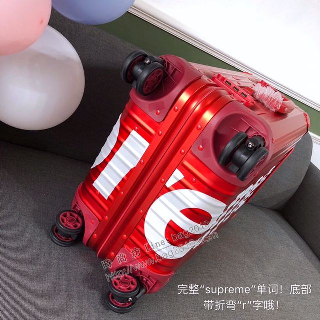 Rimowa拉杆箱 66640 Supreme x rimowa 日默瓦拉箱 全鋁鎂合金 Supreme行李拉杆箱xzx1146